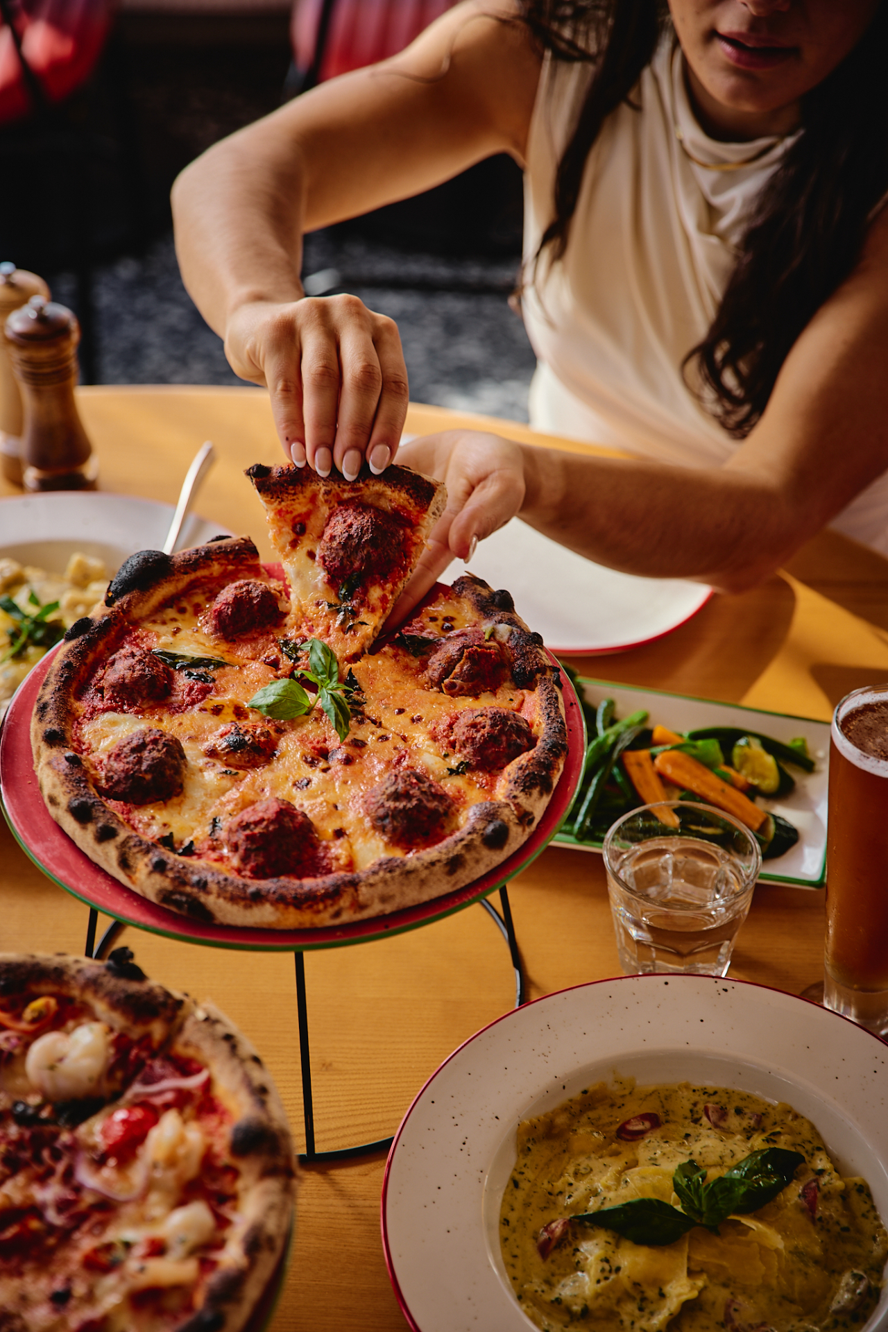 Woodfired pizzas at Casa Nova